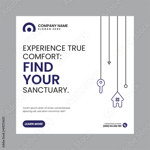 Real Estate Social Media Post Template, property, investment, home, dream, opportunity, market, listings, buyers, sellers, agents, mortgage