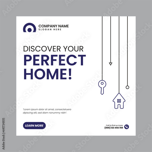 Real Estate Social Media Post Template, property, investment, home, dream, opportunity, market, listings, buyers, sellers, agents, mortgage