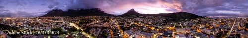 Wallpaper Mural Aerial view of Cape Town city centre at sunset in Western Cape, South Africa Torontodigital.ca