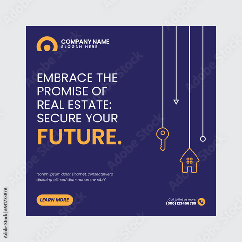 Real Estate Social Media Post Template, property, investment, home, dream, opportunity, market, listings, buyers, sellers, agents, mortgage