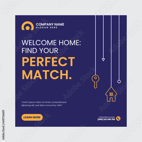 Real Estate Social Media Post Template, property, investment, home, dream, opportunity, market, listings, buyers, sellers, agents, mortgage