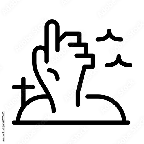 illustration vector graphic of Living dead best for social media in halloween day or presentation, etc