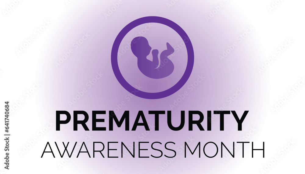 Prematurity awareness month is observed every year in November, vector illustration. banner, Holiday, poster, card and background design. Prematurity awareness month is observed every year in November, vector illustration. banner, Holiday, poster, card and background design.