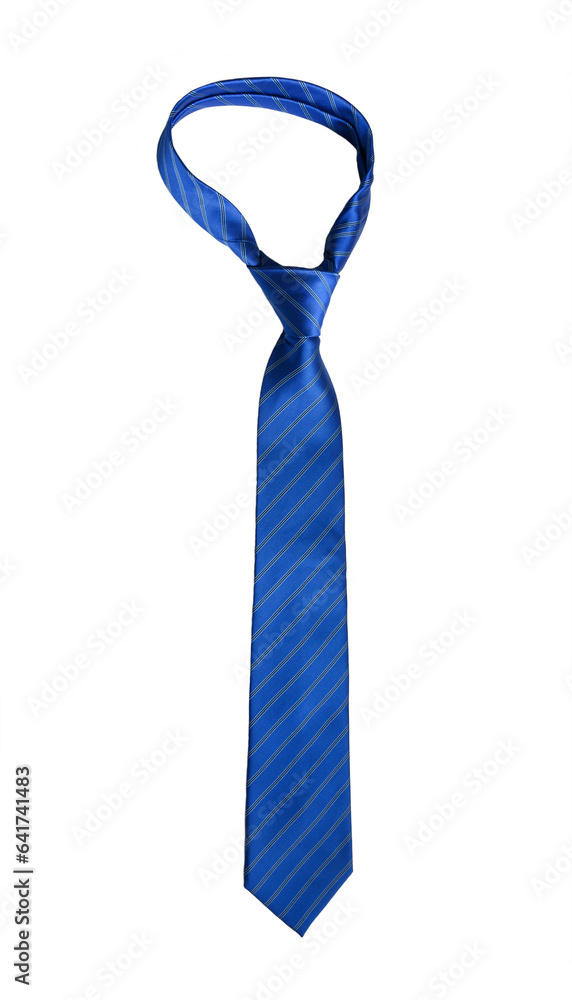 Elegant blue silk men's tie isolated on white background. Elegant blue silk men's tie isolated on white background.