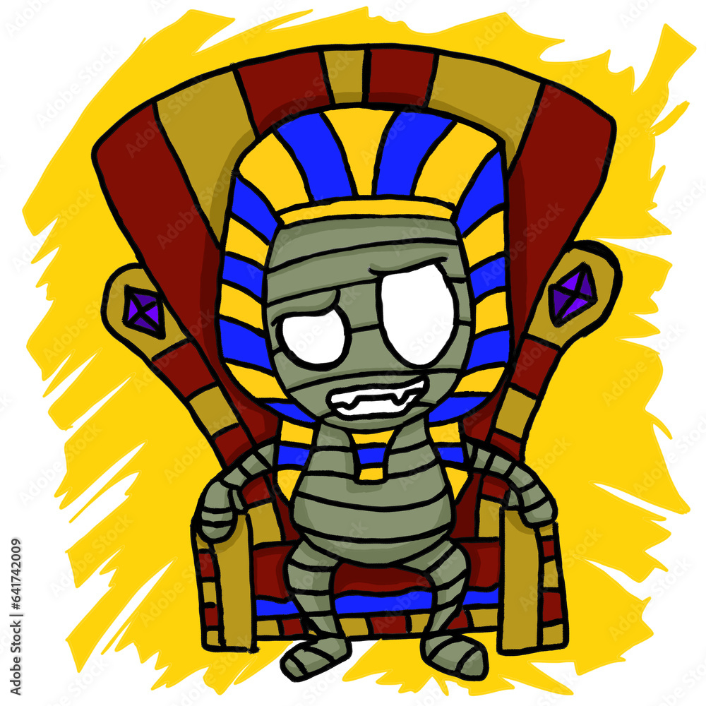 Illustration of Halloween Mummy Cartoon PNG Sublimation Illustration of Halloween Mummy Cartoon PNG Sublimation