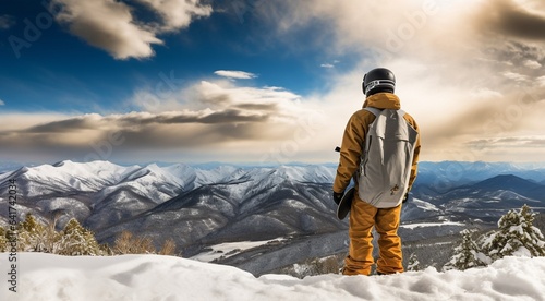 snowboarder jumping in the snow, snowboarder jumping in the mountains, snowboarder doing tricks on snow in mountains