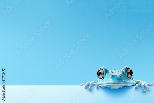 Frog Peeking Party Invitation