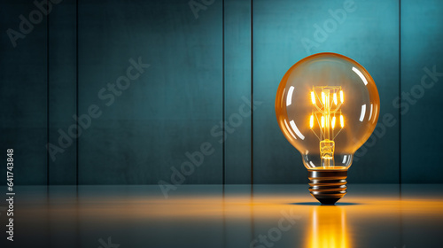 A bright idea. Light bulb concept. Business growth. Innovation.  Entrepreneur or entrepreneurialism.