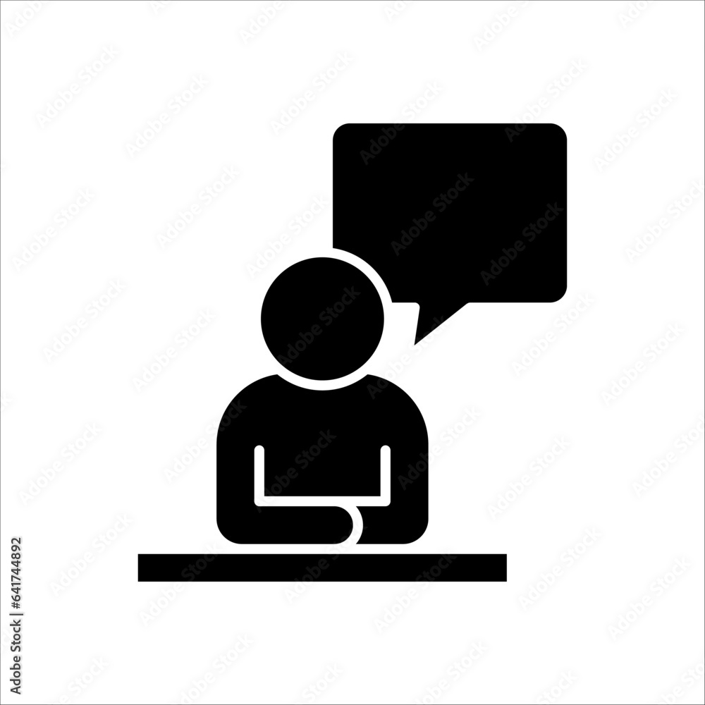 Voice control icon. Speak or talk recognition icon, sound commander or speech dictator head, vector illustration on white background Voice control icon. Speak or talk recognition icon, sound commander or speech dictator head, vector illustration on white background