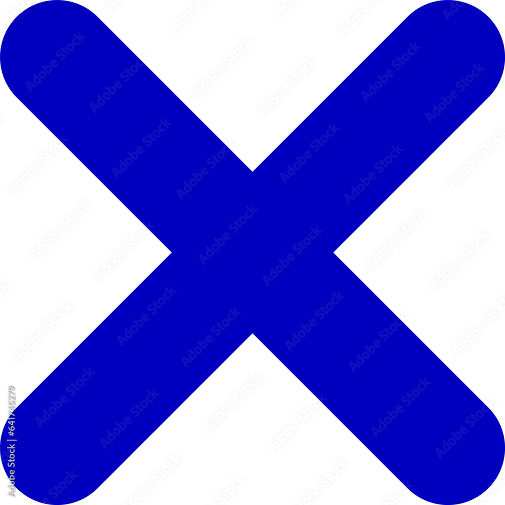 Fototapeta premium Cross x mark icon