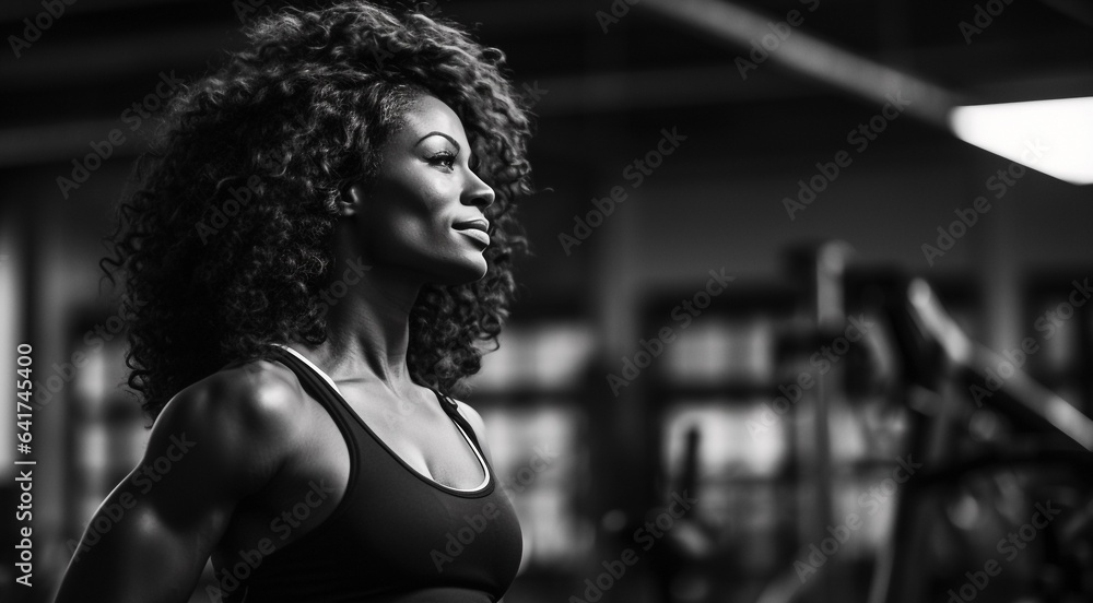 muscular bodybuilder training, muscular woman in the gym, young bodybuilder training in the gym, young woman lifting weights