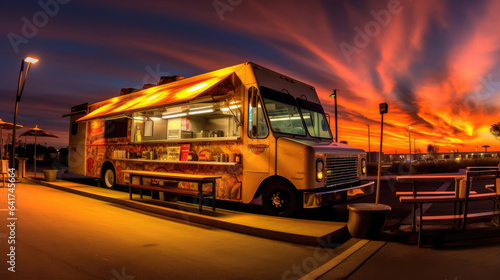 A food truck. Generative Ai