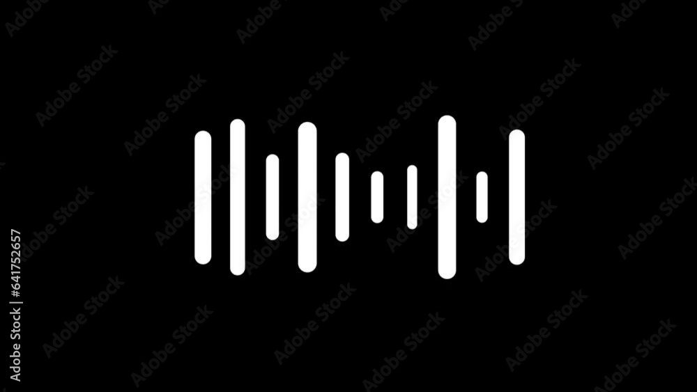 Voice vibration sound wave icon stereo equalizer frequency digital movement animation. k1_886 Voice vibration sound wave icon stereo equalizer frequency digital movement animation. k1_886