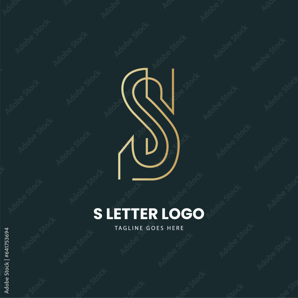 Abstract letter S logo design, Gold, beauty industry, and fashion logos cosmetics business, natural spa salons, yoga, medicine companies and clinics Abstract letter S logo design, Gold, beauty industry, and fashion logos cosmetics business, natural spa salons, yoga, medicine companies and clinics