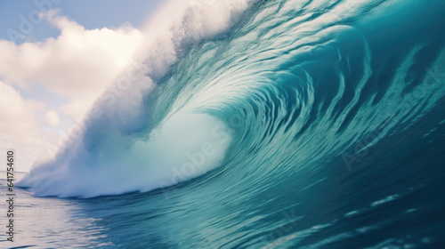 Surfing Wave created with Generative AI Technology, ai, generative