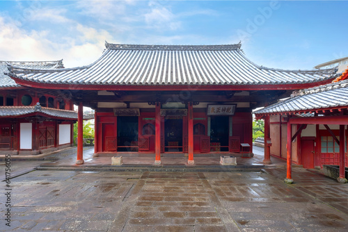 Nagasaki, Japan - Nov 29 2022: Sofukuji temple built in 1629 for Nagasaki's Chinese residents, the temple is constructed in a Chinese architectural style and different from other temples in Japan. photo