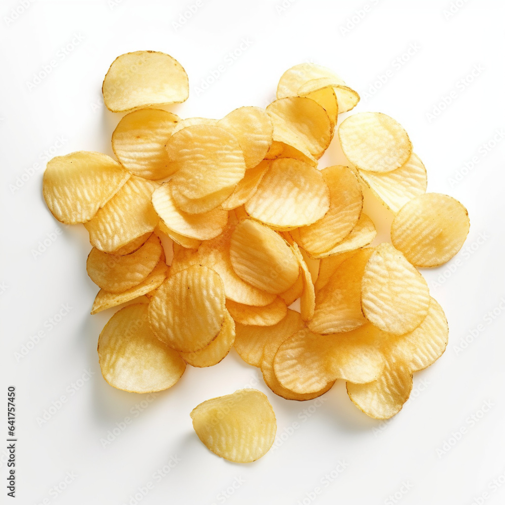 potato chips isolated on white background
potato chips isolated on white background