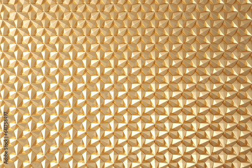 3D wall or floor dold geometry background natural daylight. 3d wall texture, Geometric background for interior wallpaper design, 3d rendering
