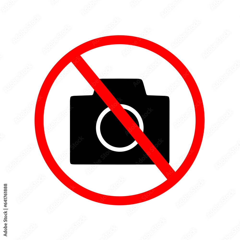 camera prohibition symbol. prohibited taking pictures symbol camera prohibition symbol. prohibited taking pictures symbol