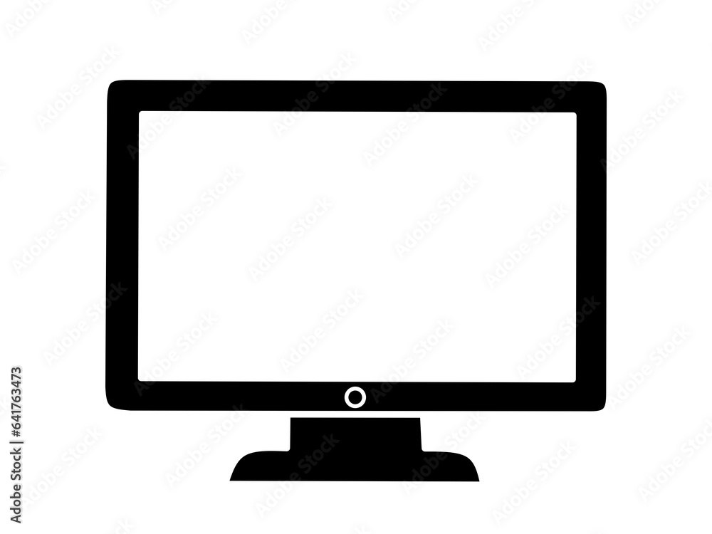 monitor illustration vector on white background monitor illustration vector on white background