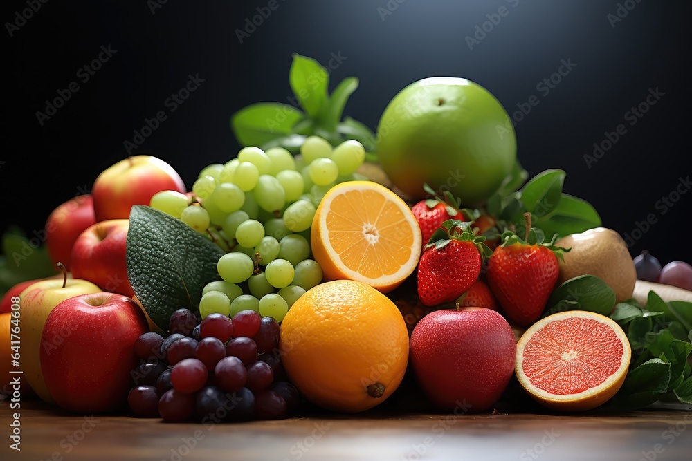  variety of fruits - health choices - AI Generated