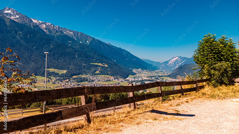 Alpine summer view near Telfs, Innsbruck, Tyrol, Austria