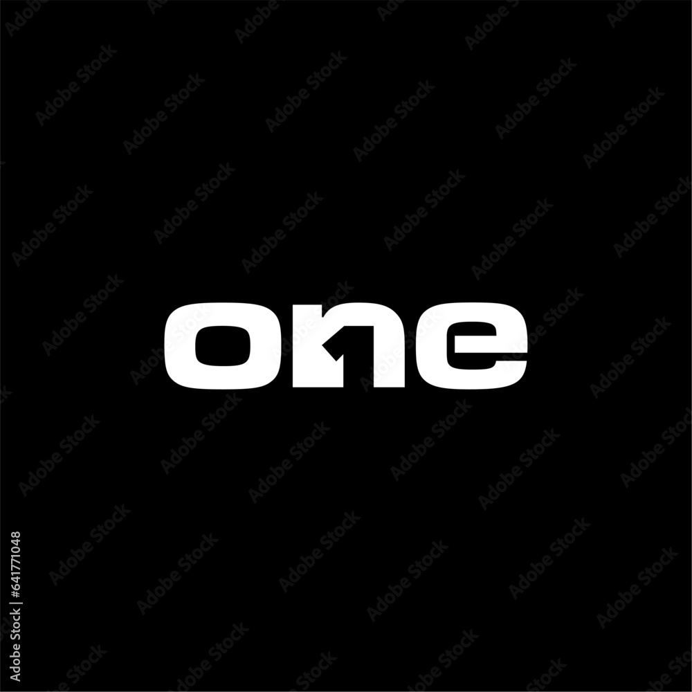 ONE Letter Initial Logo Design Template Vector Illustration ONE Letter Initial Logo Design Template Vector Illustration