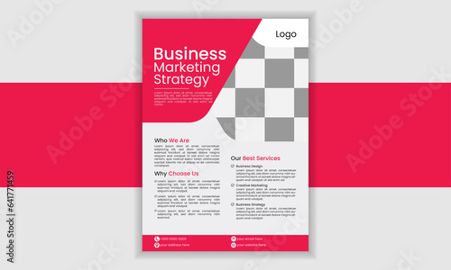 Creative business flyer design layout