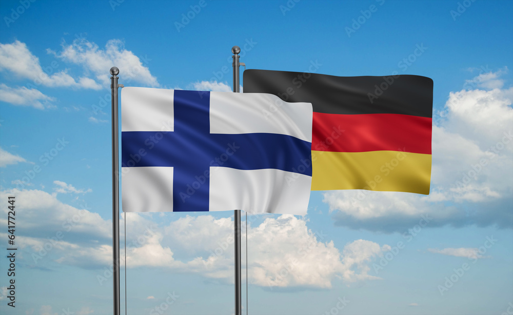 Germany and Finland flag Germany and Finland flag