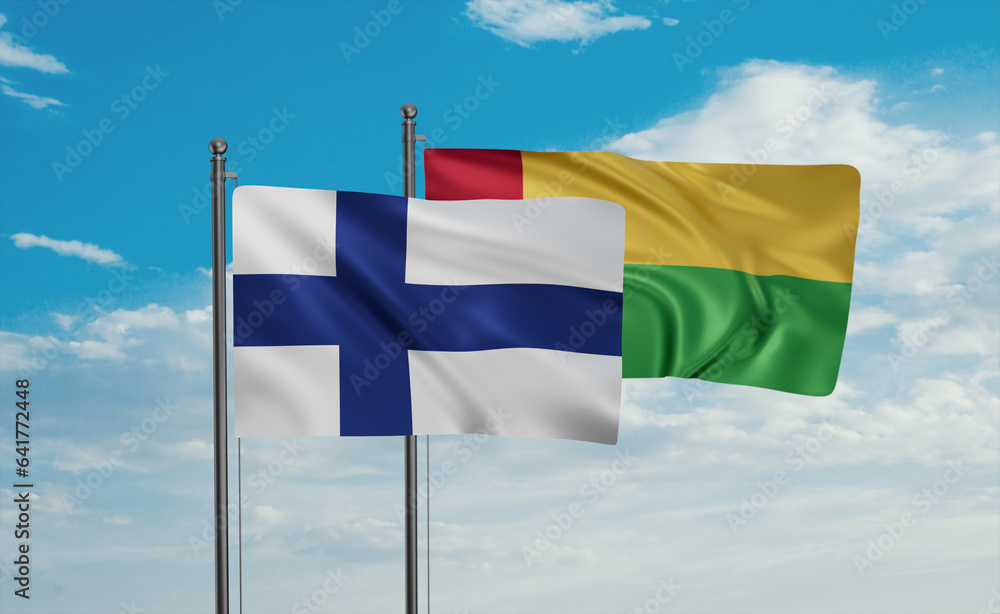 Guinea-Bissau and Finland flag Guinea-Bissau and Finland flag
