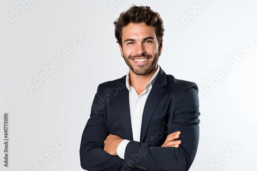 portrait of a joyful young person smiling