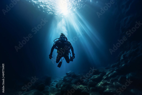 scuba diver in action © Hasanul