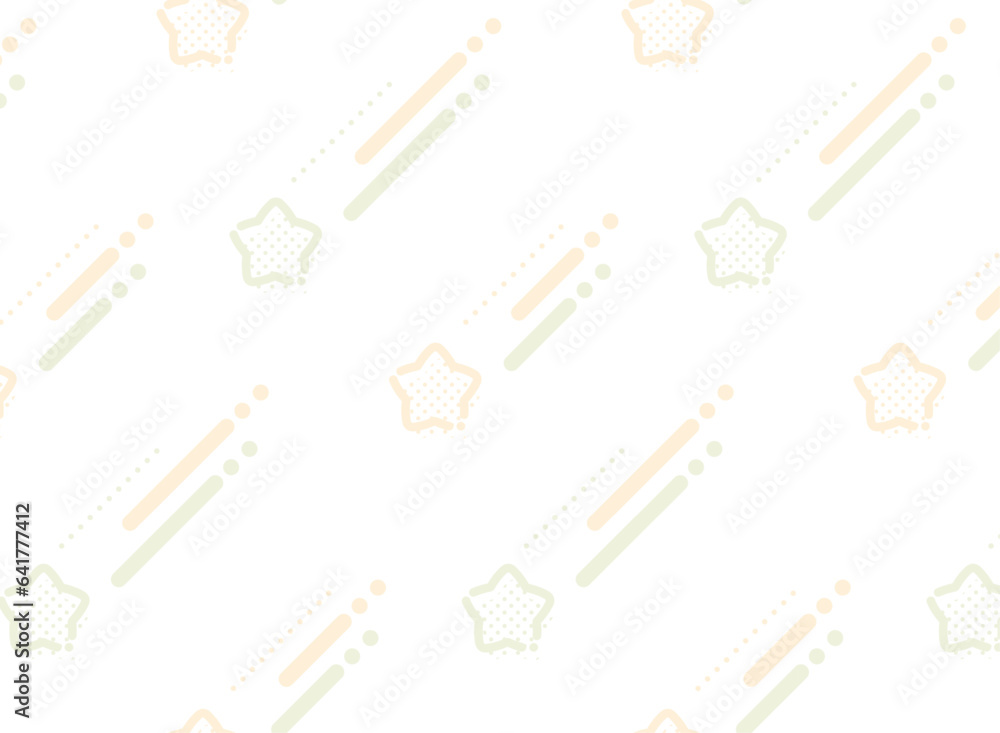 Obraz premium シンプルで可愛い星のシームレスなパターン