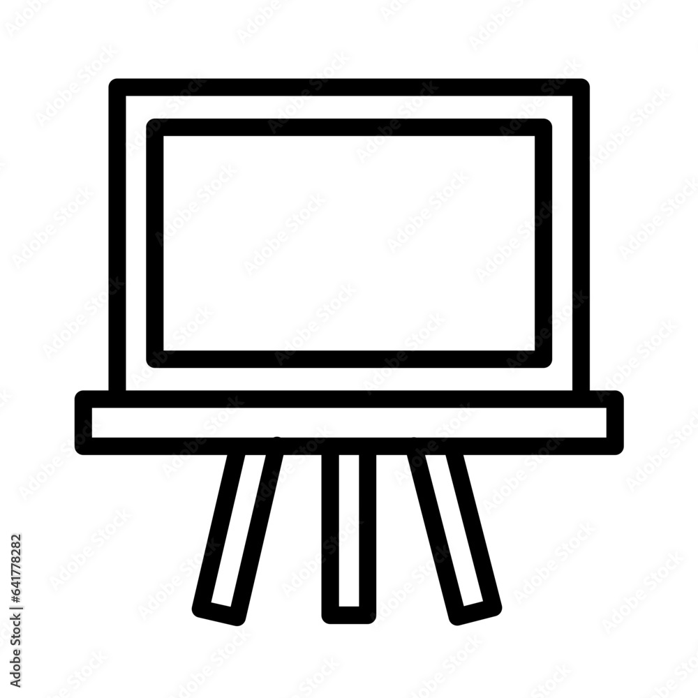 Board Learn Study Outline Icon Board Learn Study Outline Icon
