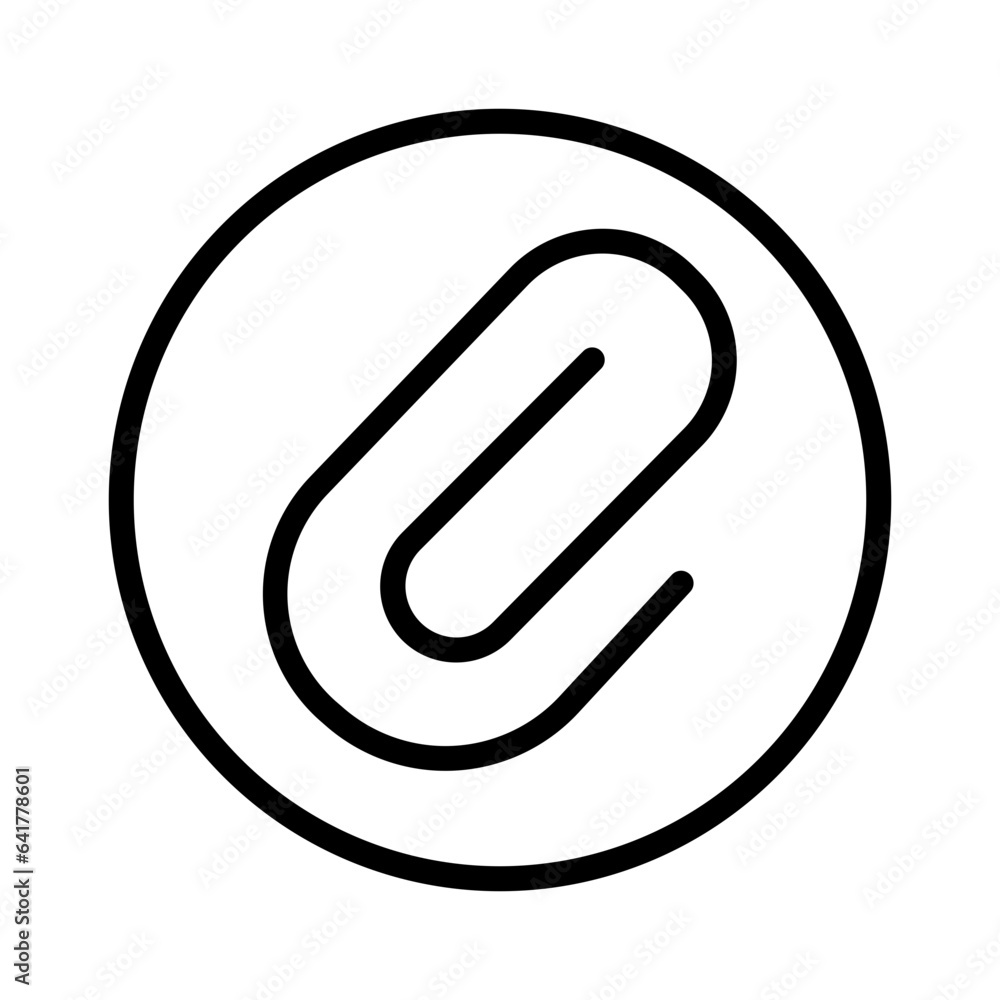 Attach Clip School Outline Icon Attach Clip School Outline Icon