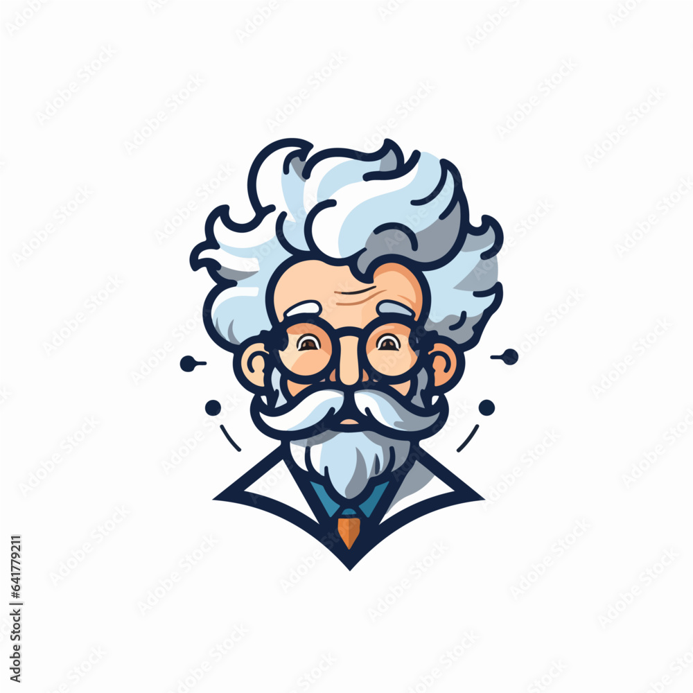 Scientist character cartoon logo vector symbol Scientist character cartoon logo vector symbol