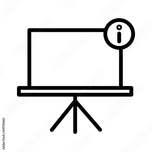 Information Board School Outline Icon