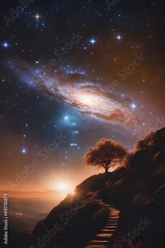 Fantasy Astronomy concept art digital painting