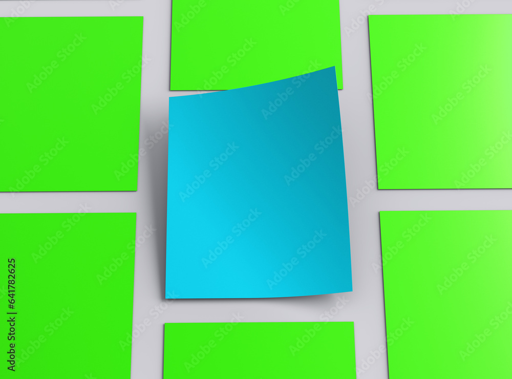 Easily customizable Blank 8.5x11 letter mockup to present your design. 3d render