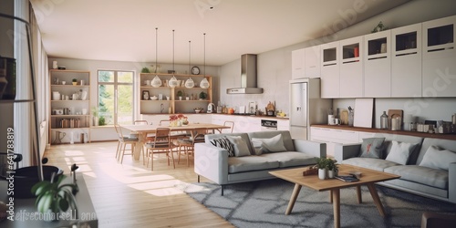 Interior design Scandinavian living room