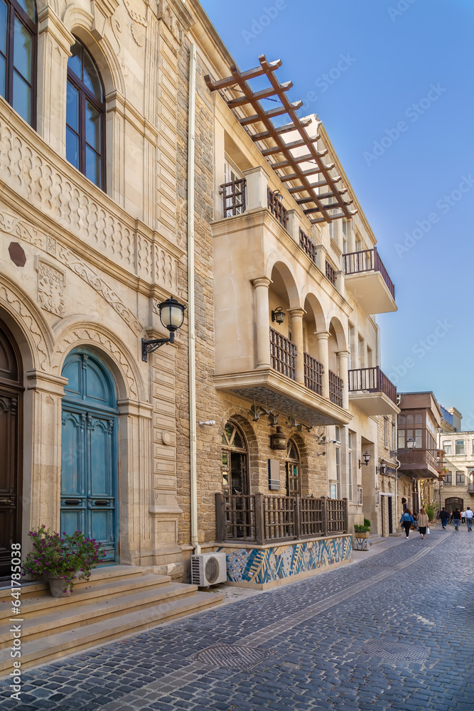 Street in Old City Baku, Azerbaijan