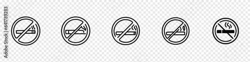 No Smoking icon vector, No smoking sign on white background, No smoking line icon. Stop smoke sign. No smoking icons, forbidden smoke sign. Forbidden sign icon