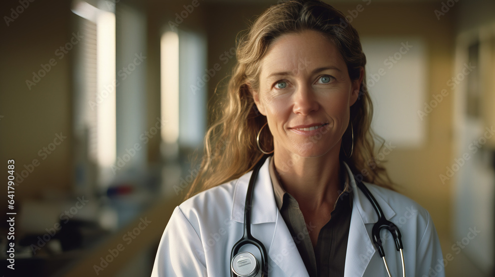 portrait of a female doctor smiling portrait of a female doctor smiling