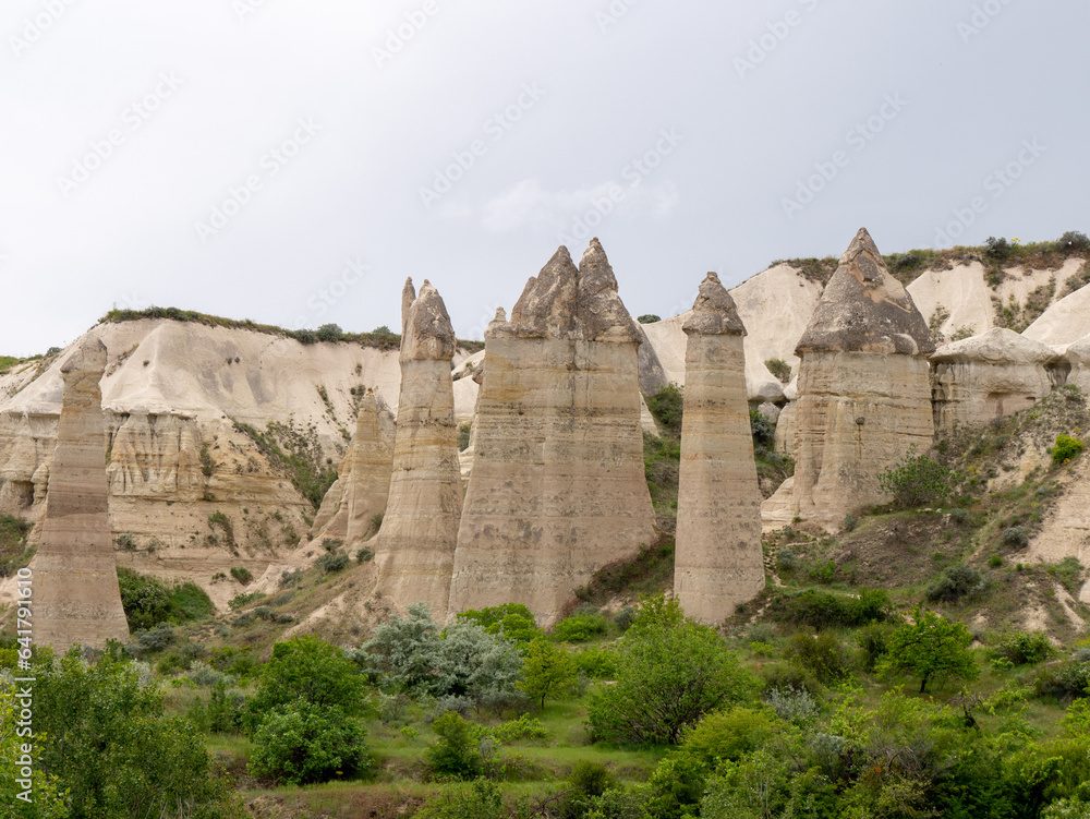 Intricate Rock Formations in Love Valley, Cappadocia, Central Turkey - Landscape Shot 6