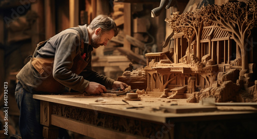 Man jobing woodwork