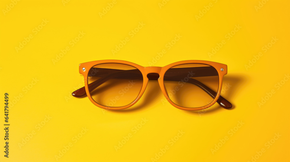 Yellow-framed sunglasses Yellow-framed sunglasses