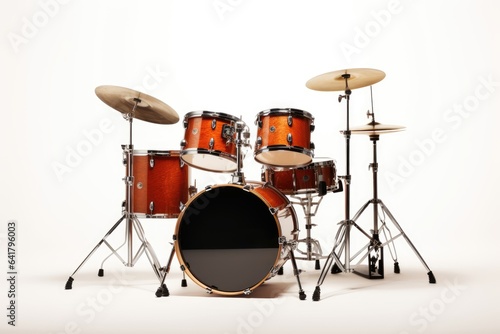 Drums isolated on white background.