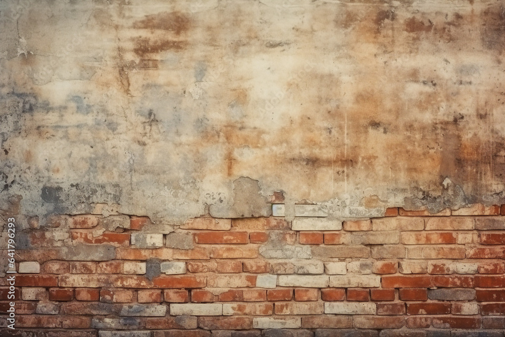 Dark red brown grey bricks background texture seamless room house interior pattern generative AI Dark red brown grey bricks background texture seamless room house interior pattern generative AI