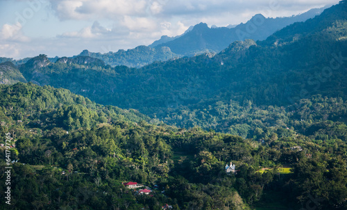 Mountain landscape near The Makale City in Tana Toraja Regency, South Sulawesi, Indonesia. © ekysanti23