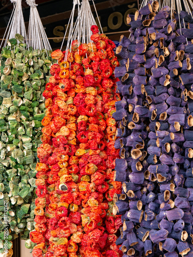 Dried Vegetabes in Gaziantep Bazaar, Turkey - Portrait shot